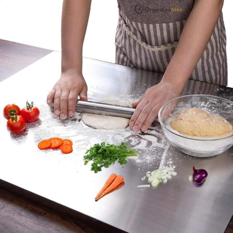 Stainless Steel Cutting Board – Durable Kitchen Chopping Board for Meat, Vegetables & Dough Prep