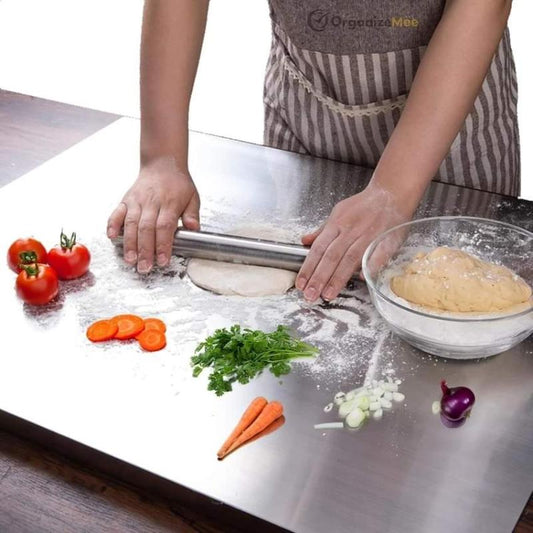 Stainless Steel Cutting Board – Durable Kitchen Chopping Board for Meat, Vegetables & Dough Prep