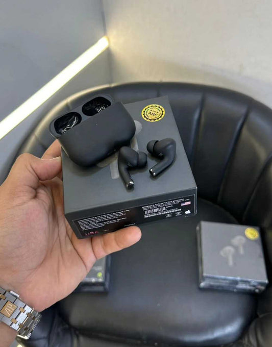 AirPods Pro 2 Black – Type-C | Buzzer | Volume Control | Wireless Charging