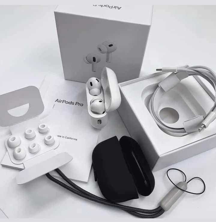 AirPods Pro 2 Black – Type-C | Buzzer | Volume Control | Wireless Charging