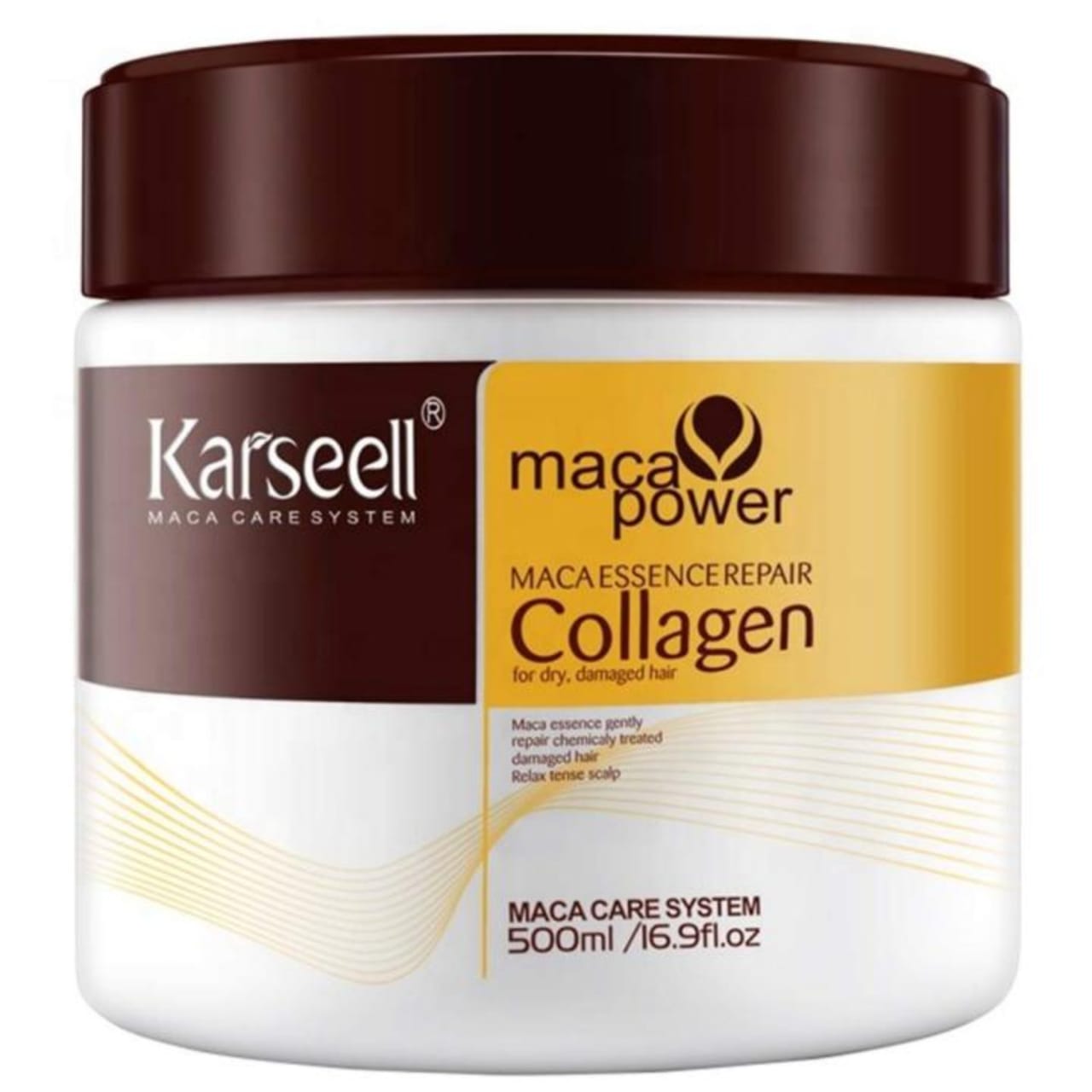 Karseell Collagen Hair Mask 500g – Natural Argan Oil & Coconut Deep Repair Conditioner for Dry & Damaged Hair