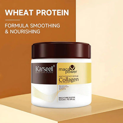 Karseell Collagen Hair Mask 500g – Natural Argan Oil & Coconut Deep Repair Conditioner for Dry & Damaged Hair