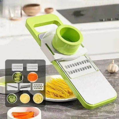 5 In 1 Vegetable Cutter Multifunctional Grater – Vegetable Slicer, Shredder & Peeler Kitchen Tool