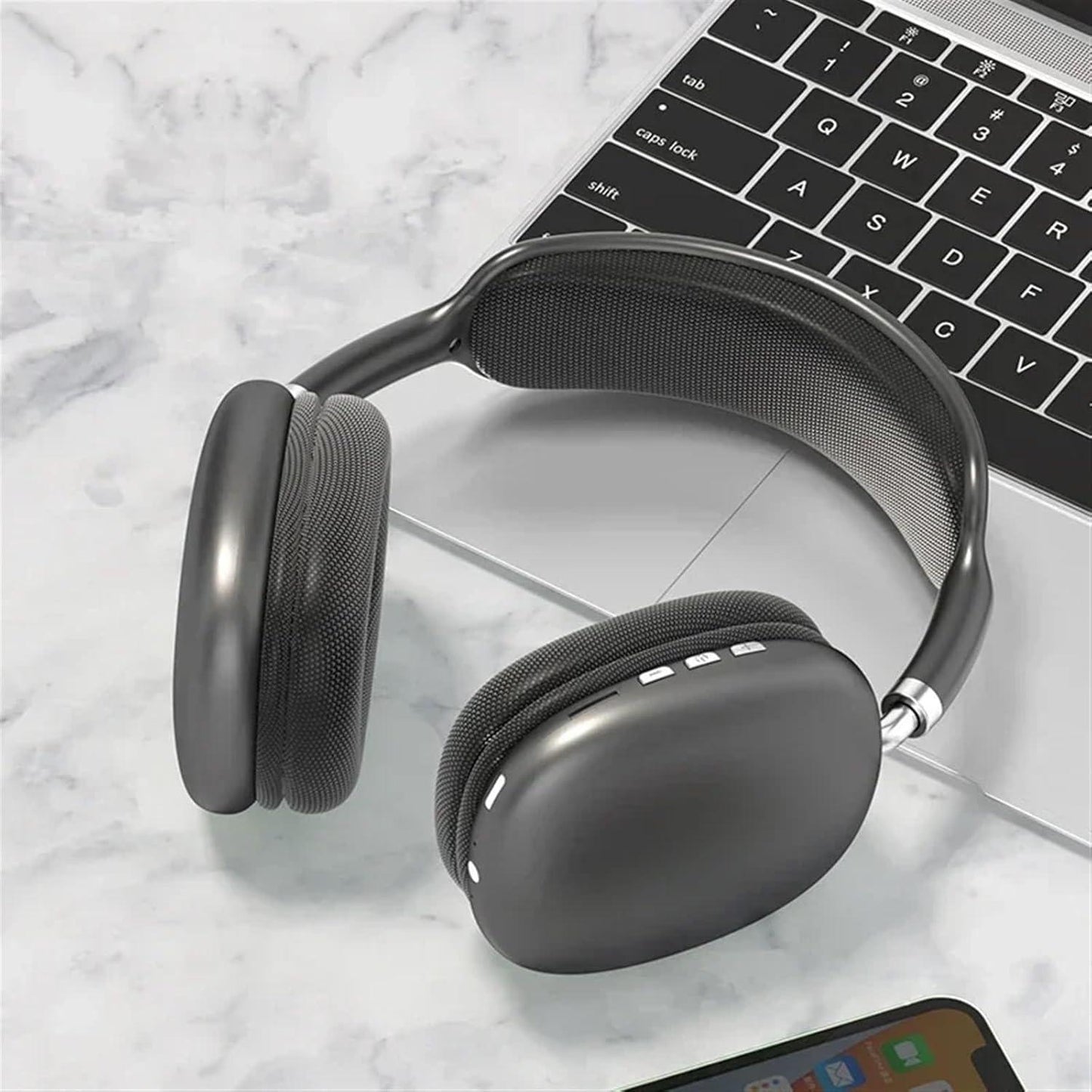 🎧 P9 Wireless Bluetooth Headphones with Mic – Noise Cancelling Stereo Sound & TF Card Support