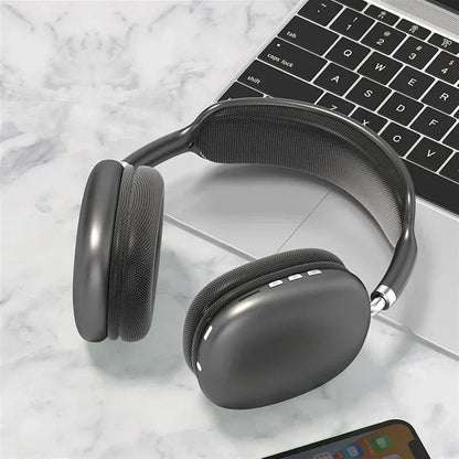 🎧 P9 Wireless Bluetooth Headphones with Mic – Noise Cancelling Stereo Sound & TF Card Support