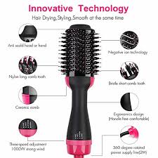 One Step Hot Air Brush – 3-in-1 Dryer, Straightener & Volumizer