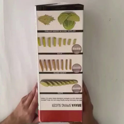 Brava Spring Vegetable Slicer Chopper | Manual Food Chopper for Kitchen