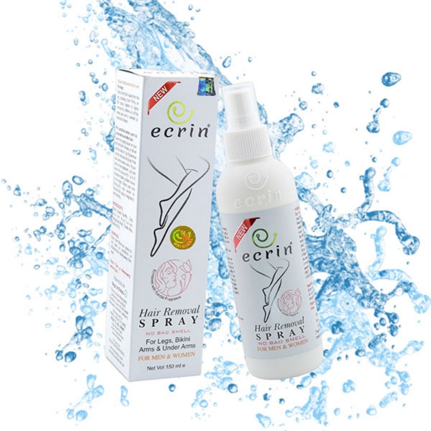 Ecrin – 2-in-1 Hair Removal Spray for Men & Women