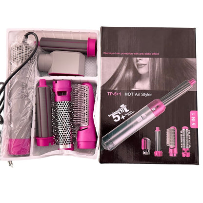 5 in 1 Hair Dryer Brush – Hot Air Styler for Straightening, Curling & Volumizing