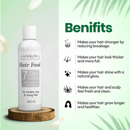 Havelyn Hair Food Oil 200ml – Deep Nourishment for Strong, Healthy Hair