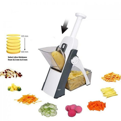Brava Spring Vegetable Slicer Chopper | Manual Food Chopper for Kitchen