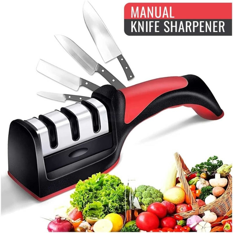 3-in-1 Knife Sharpener Set with Ceramic Peeler – The Ultimate Kitchen Essential