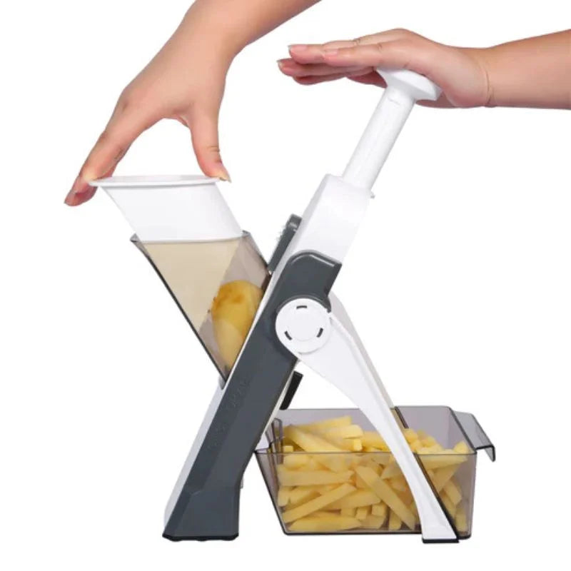 Brava Spring Vegetable Slicer Chopper | Manual Food Chopper for Kitchen