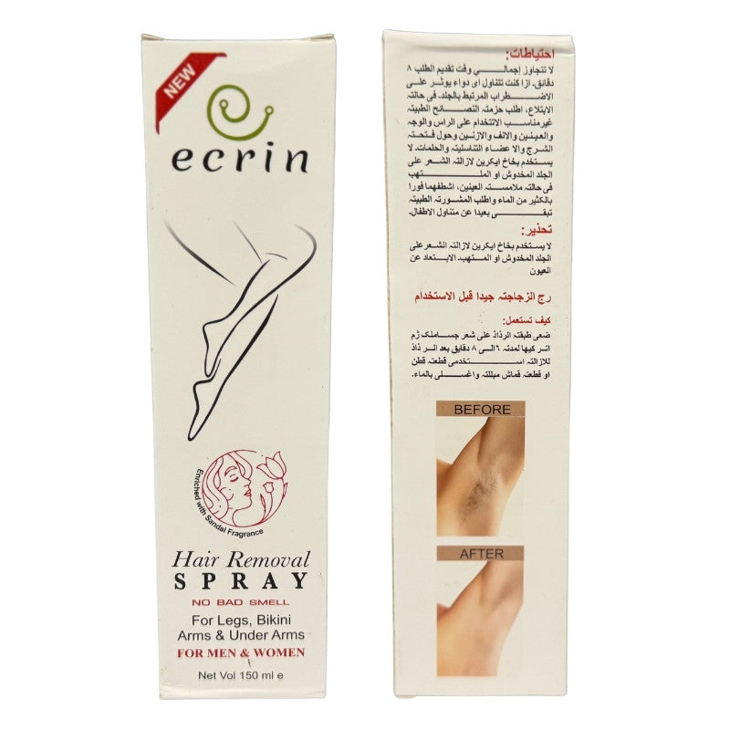 Ecrin – 2-in-1 Hair Removal Spray for Men & Women