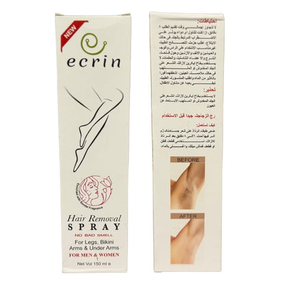 Ecrin – 2-in-1 Hair Removal Spray for Men & Women