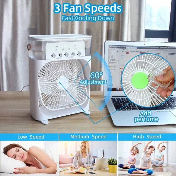 10-Inch Large Portable Air Conditioner Fan – Powerful Cooling Anywhere