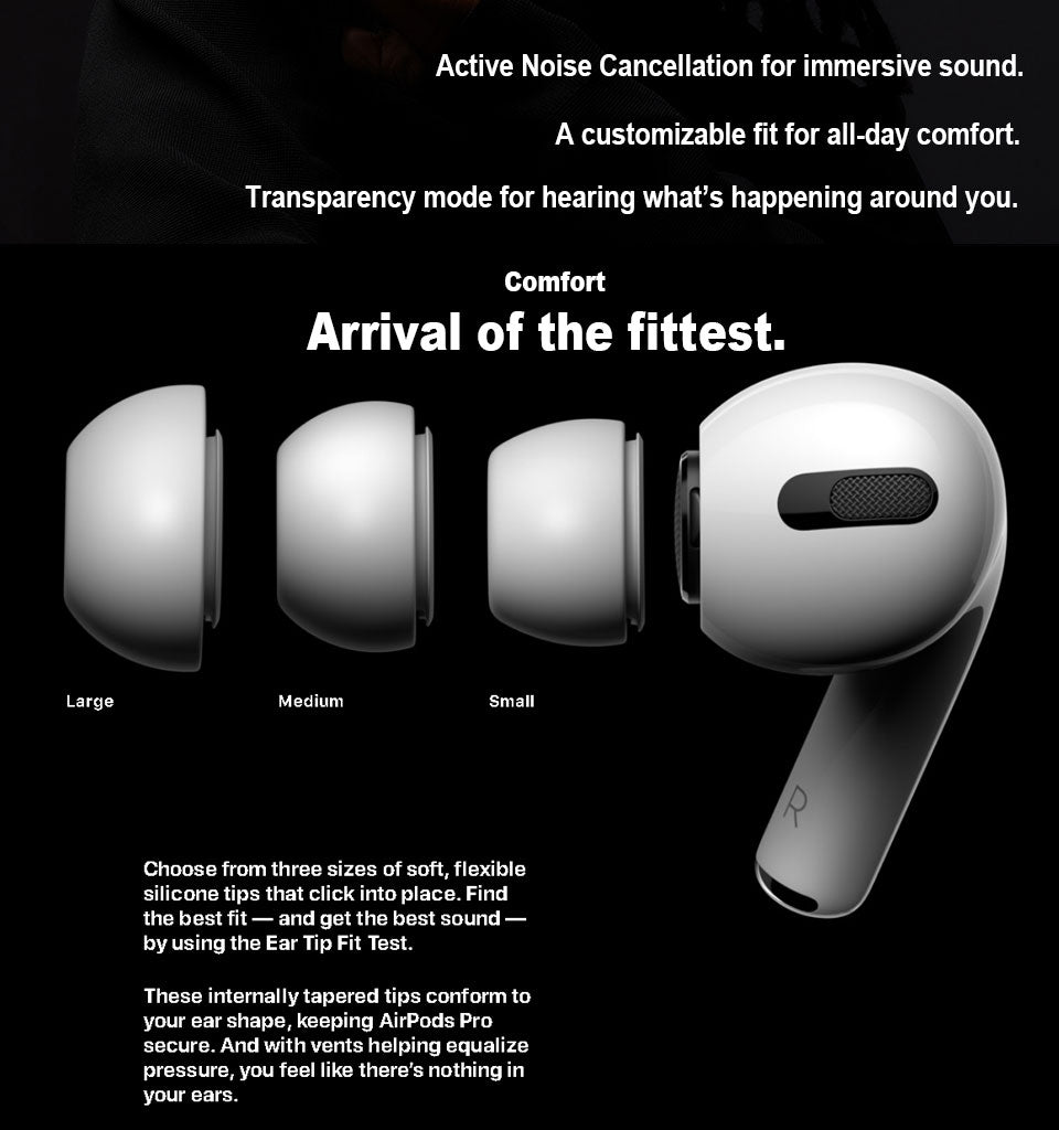 AirPods Pro 2 Black – Type-C | Buzzer | Volume Control | Wireless Charging
