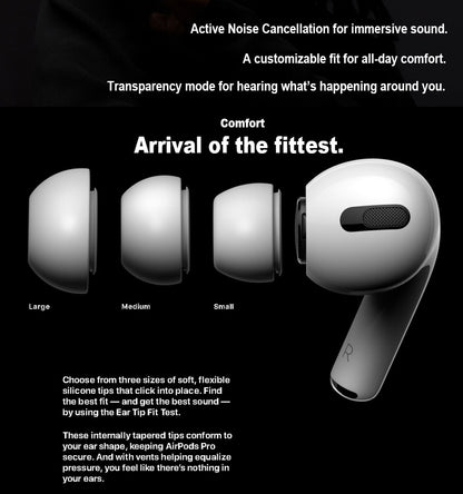 AirPods Pro 2 Black – Type-C | Buzzer | Volume Control | Wireless Charging