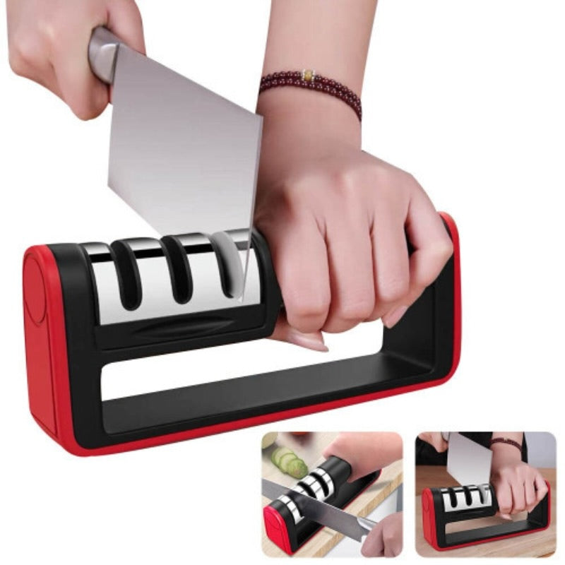 3-in-1 Knife Sharpener Set with Ceramic Peeler – The Ultimate Kitchen Essential
