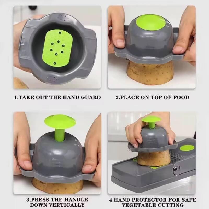 🥗 16-in-1 Mandoline Slicer & Vegetable Chopper – Multifunction Kitchen Cutter 🔪