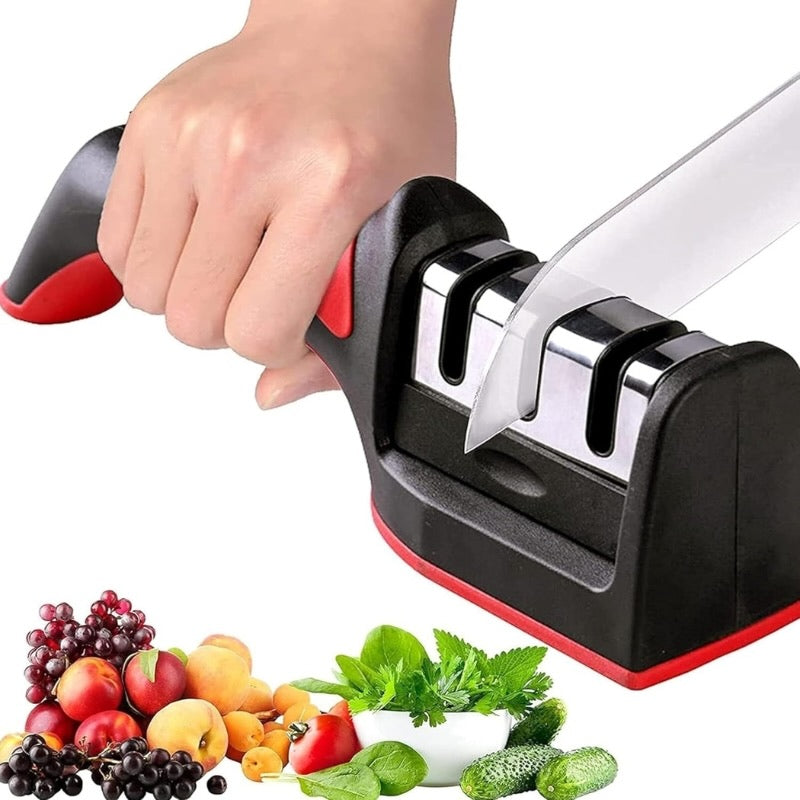 3-in-1 Knife Sharpener Set with Ceramic Peeler – The Ultimate Kitchen Essential